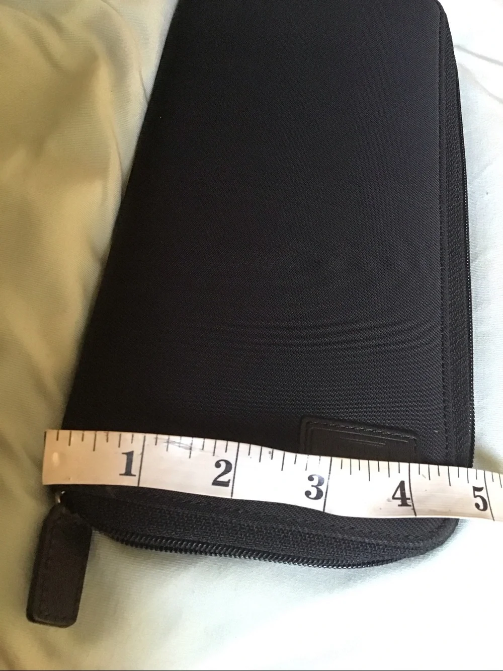 Coach Black Men's Travel Organizer Wallet - Professional Zip Case